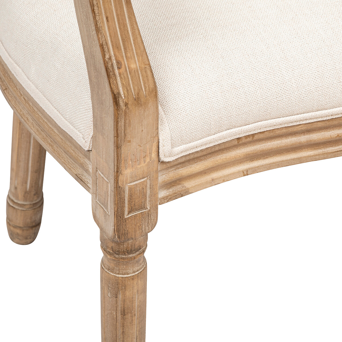 Cadeira com braços CLEON bege