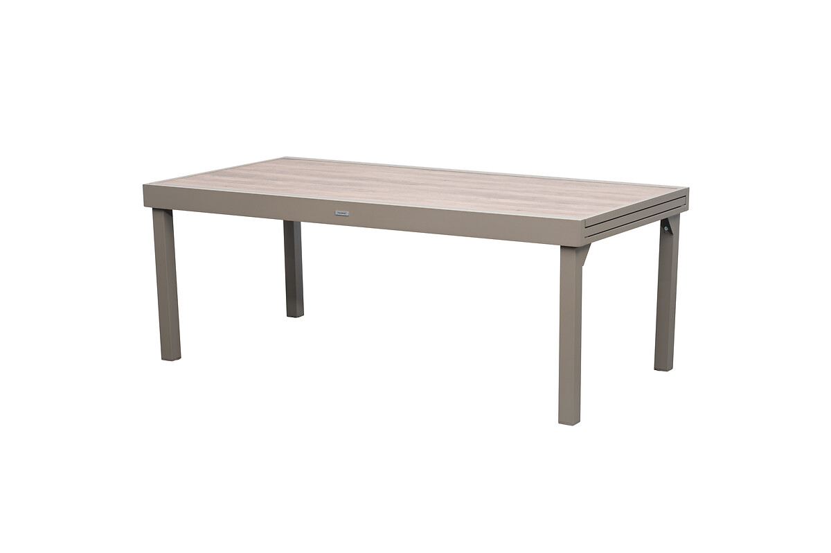 Mesa extens&iacute;vel PIAZZA truffe/caf&eacute;