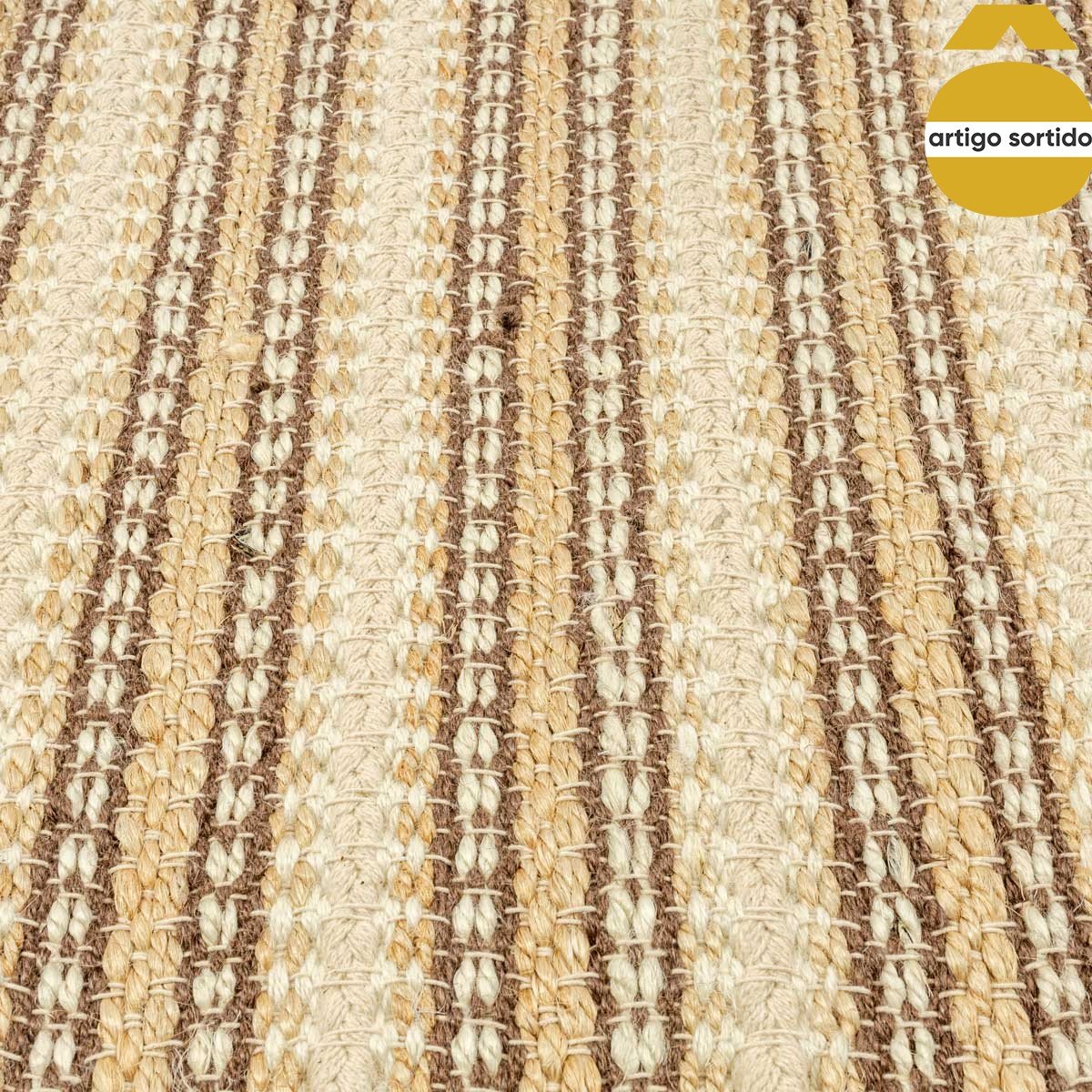 Passadeira em juta e algodão 60x150cm