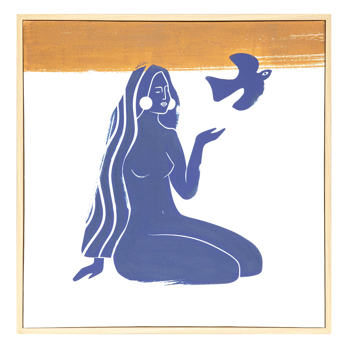 Quadro decorativo MELODY azul 45x45cm