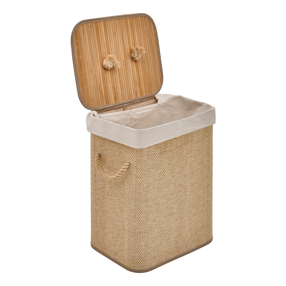 Cesto roupa wc STEMPY branco 60l