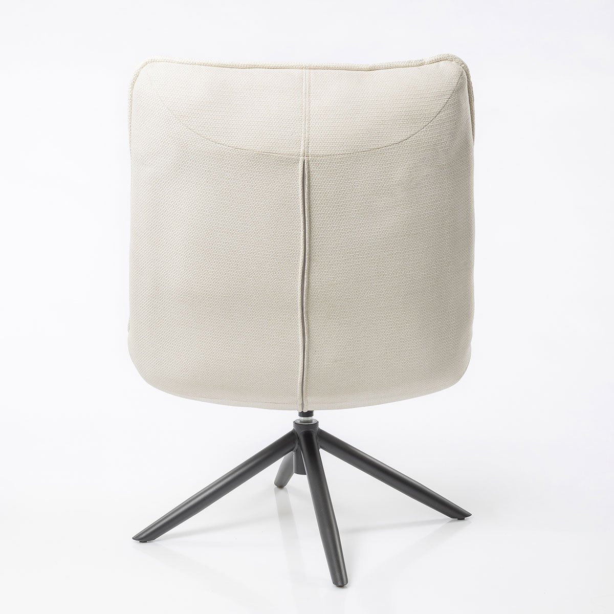 Poltrona MEL rotativa em tecido cru