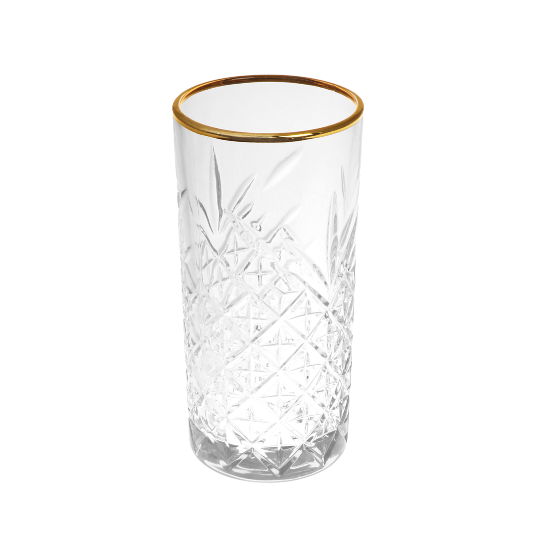 Copo Sem P&eacute; Timeless Com Beira Dourada