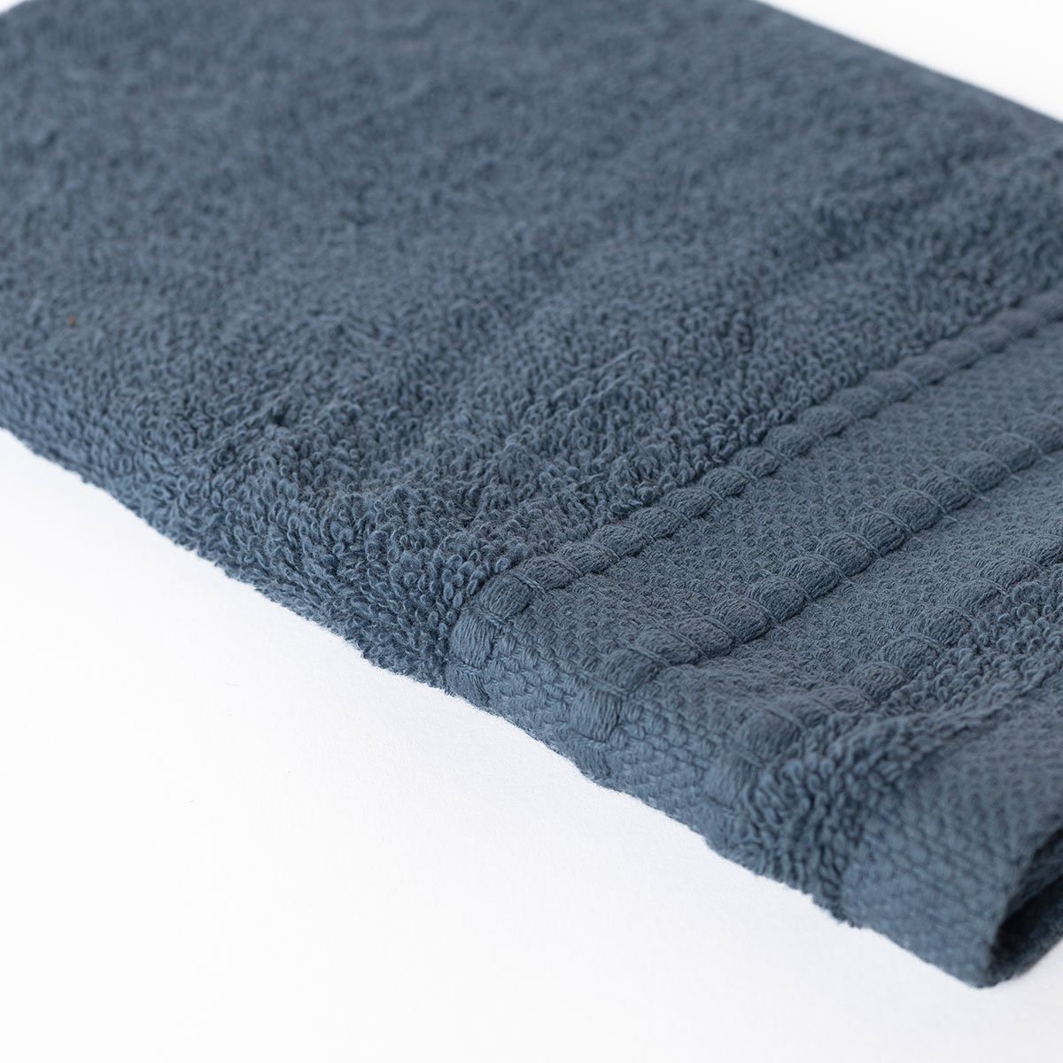 Toalha ESSENZA azul de algod&atilde;o 30x50cm