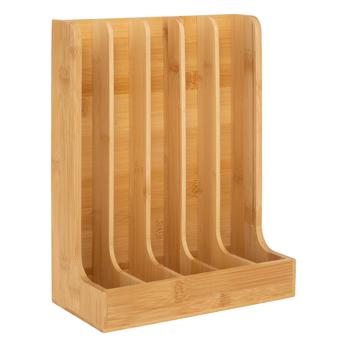 Suporte para 70 c&aacute;psulas de caf&eacute; bege em bambu