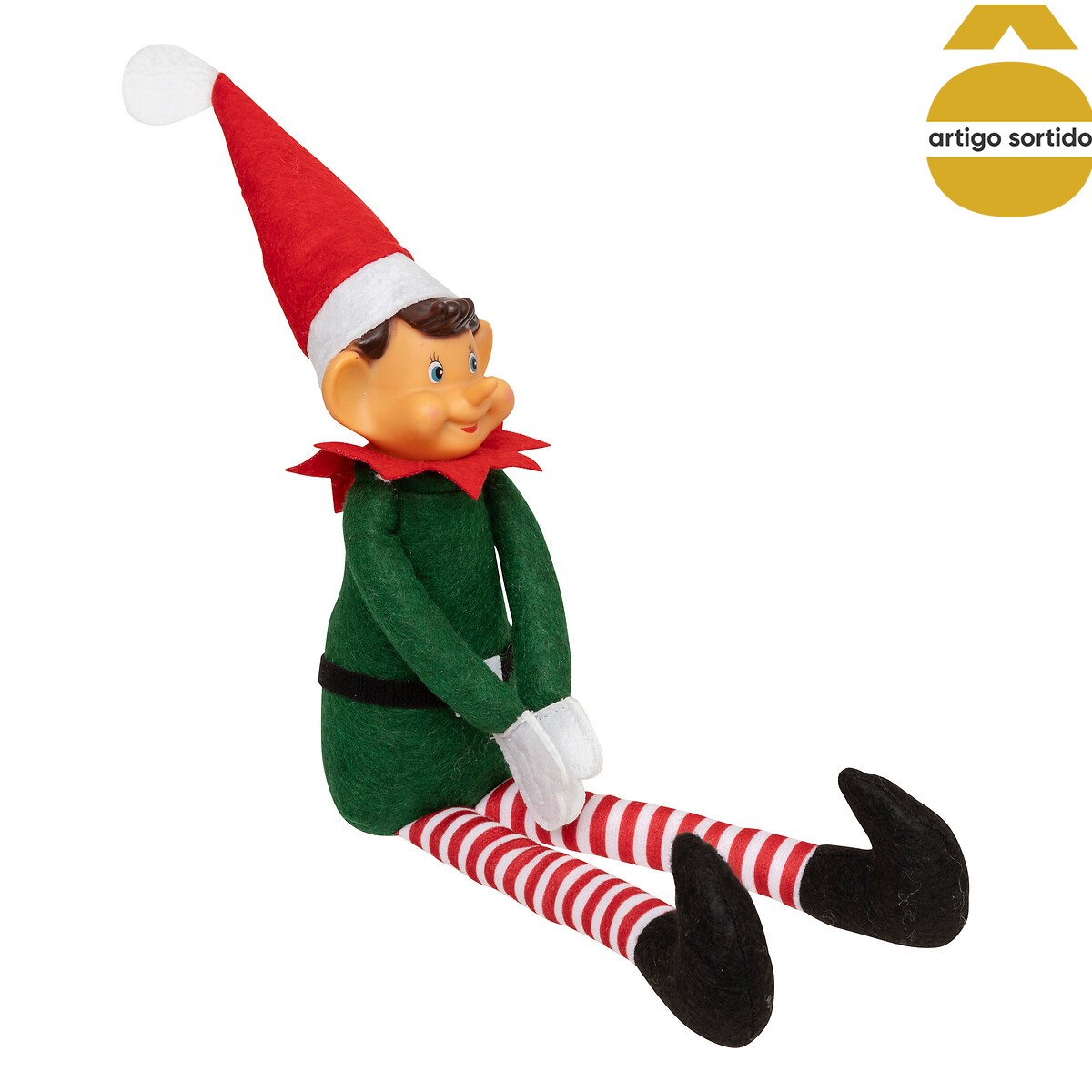 Figura de elfo traquina 40cm,  Figura de elfo traquina 40cm