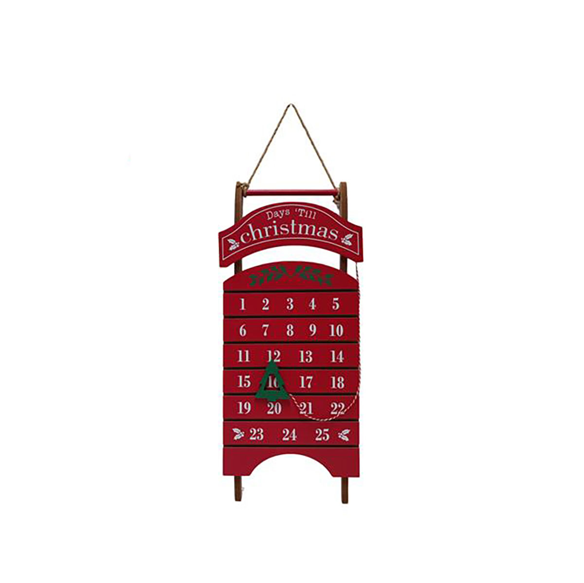 Pendurante De Calend&aacute;rio De Tren&oacute; 49cm