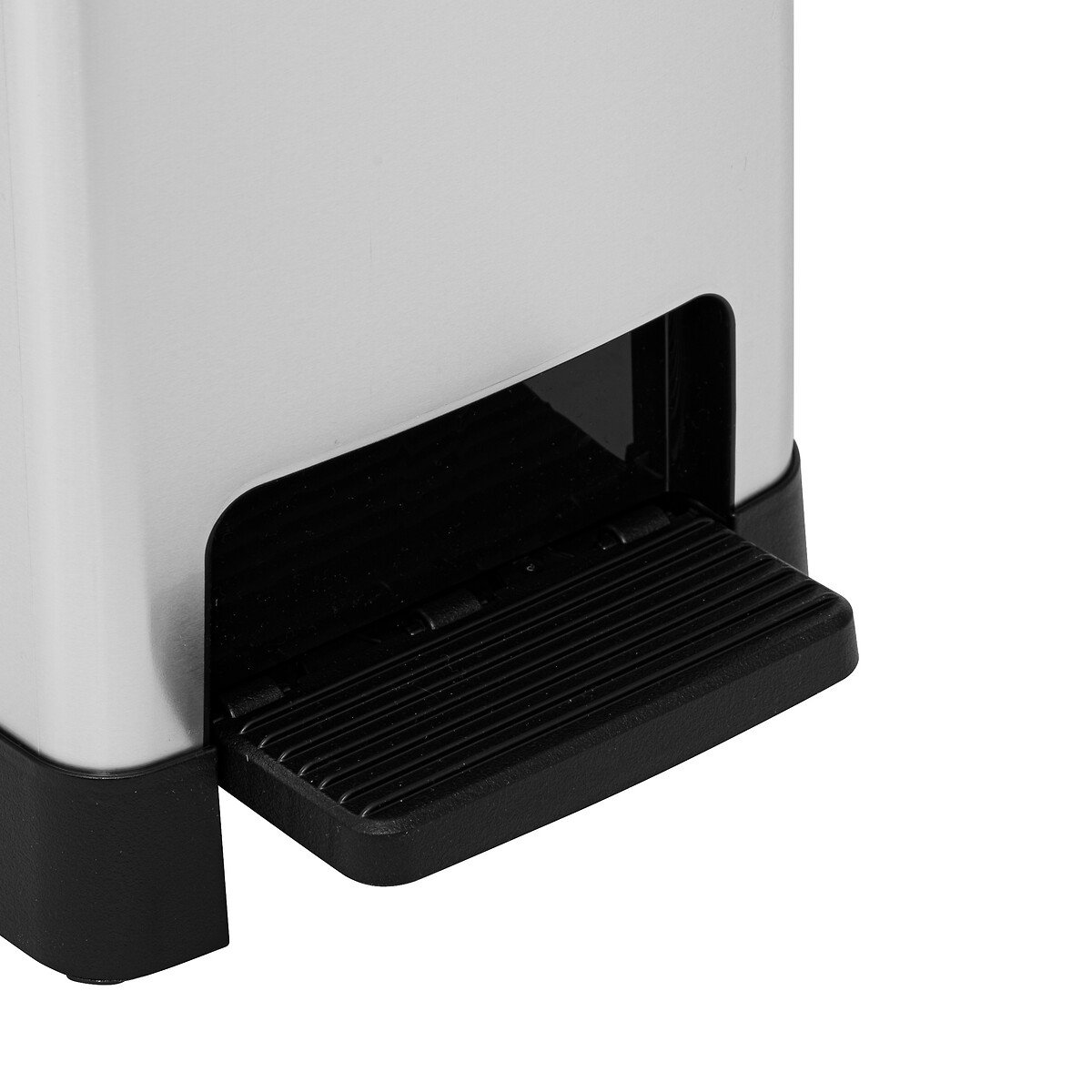 Balde do lixo prateado softclose 40l