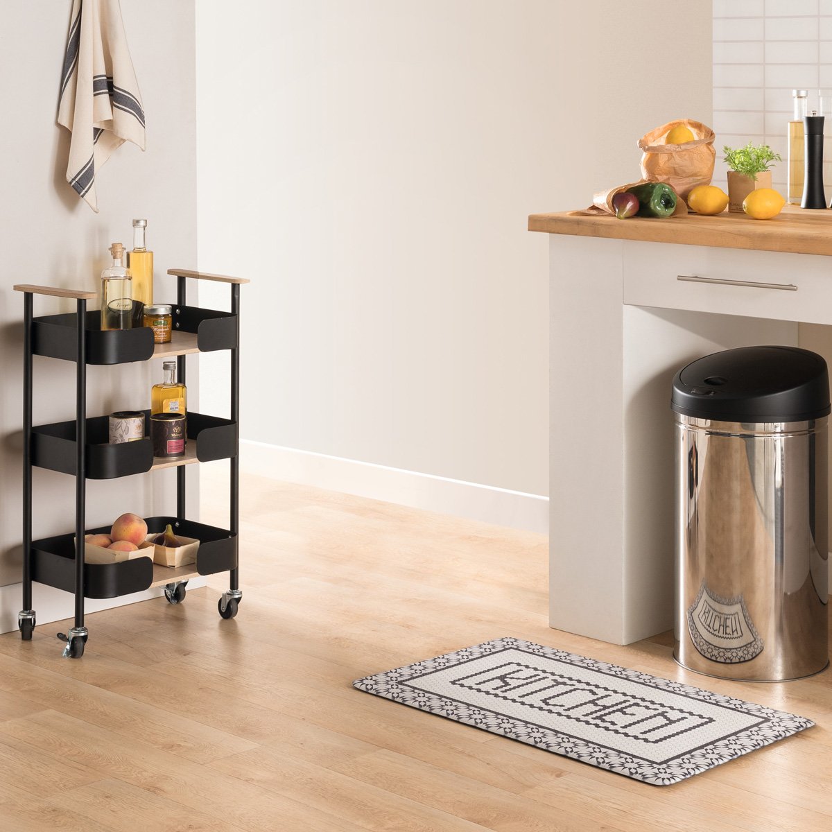 Balde do lixo redondo com sensor 42l