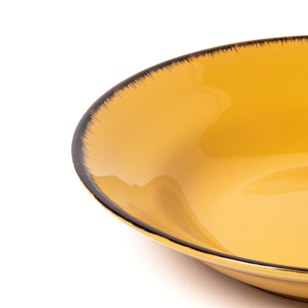 Prato de sopa SAUVAGE amarelo 23cm