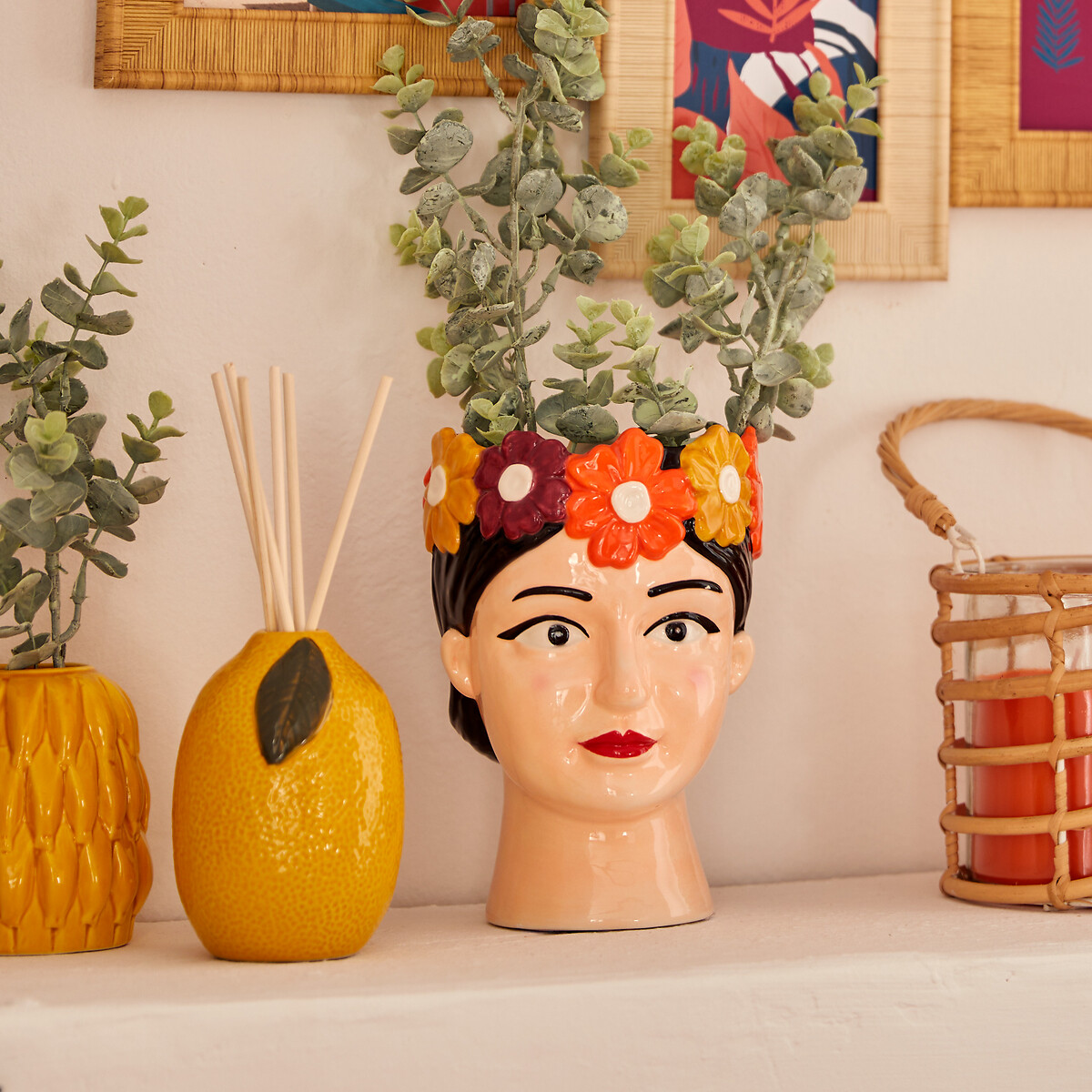 Jarra YUCATAN em cerâmica 18,2cm