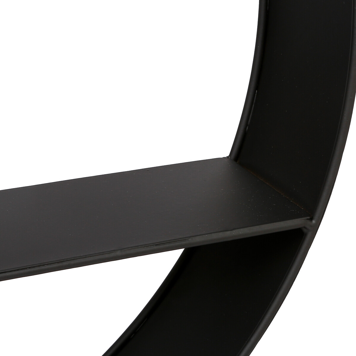 Prateleira redonda preta para pendurar em metal,  Prateleira redonda preta para pendurar em metal