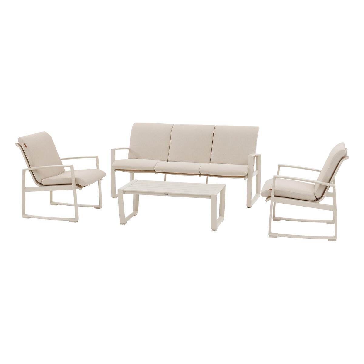 Conjunto de jardim BOREANE lin e argile 5 lugares