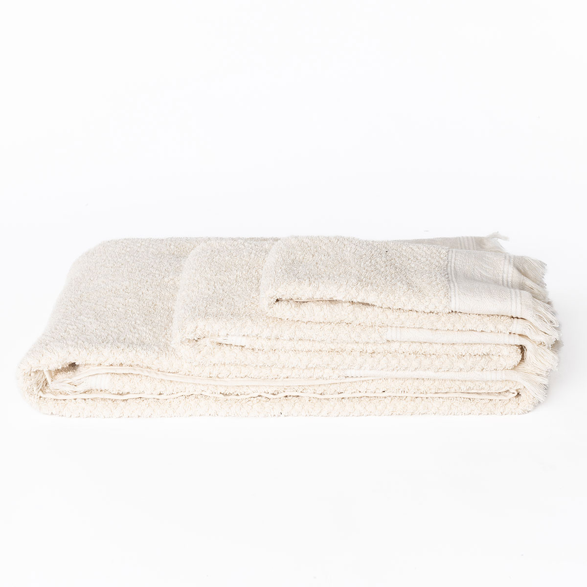 Conjunto de 3 toalhas de banho ZOE natural