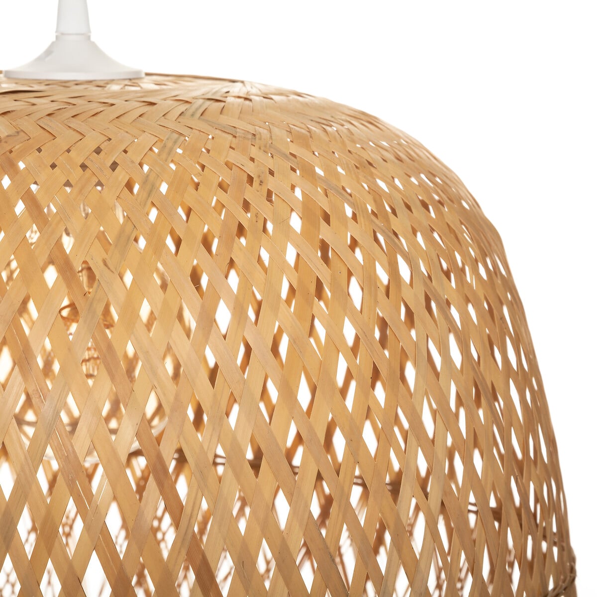 Candeeiro de teto ELIS bege em bambu 40cm