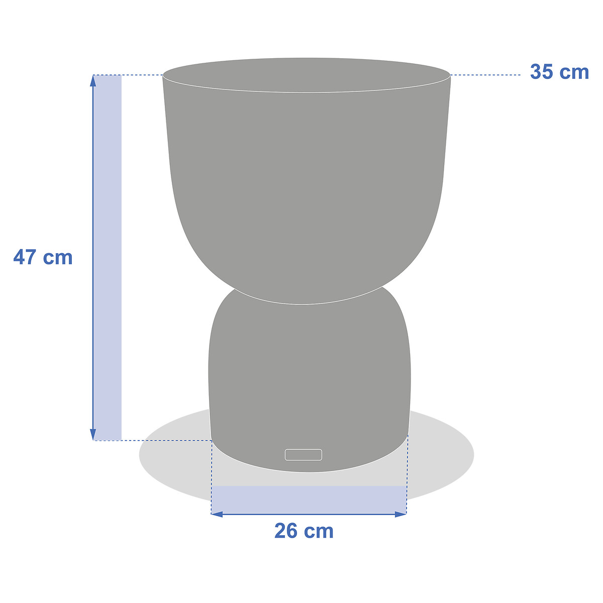 Mesa de apoio TIMANDRA 47x35x35cm