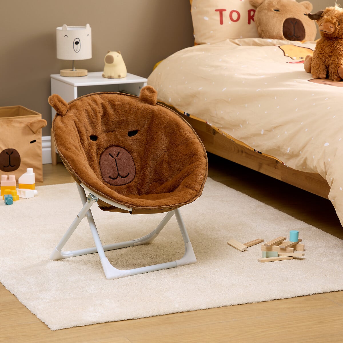Cadeira capivara dobr&aacute;vel 50cm
