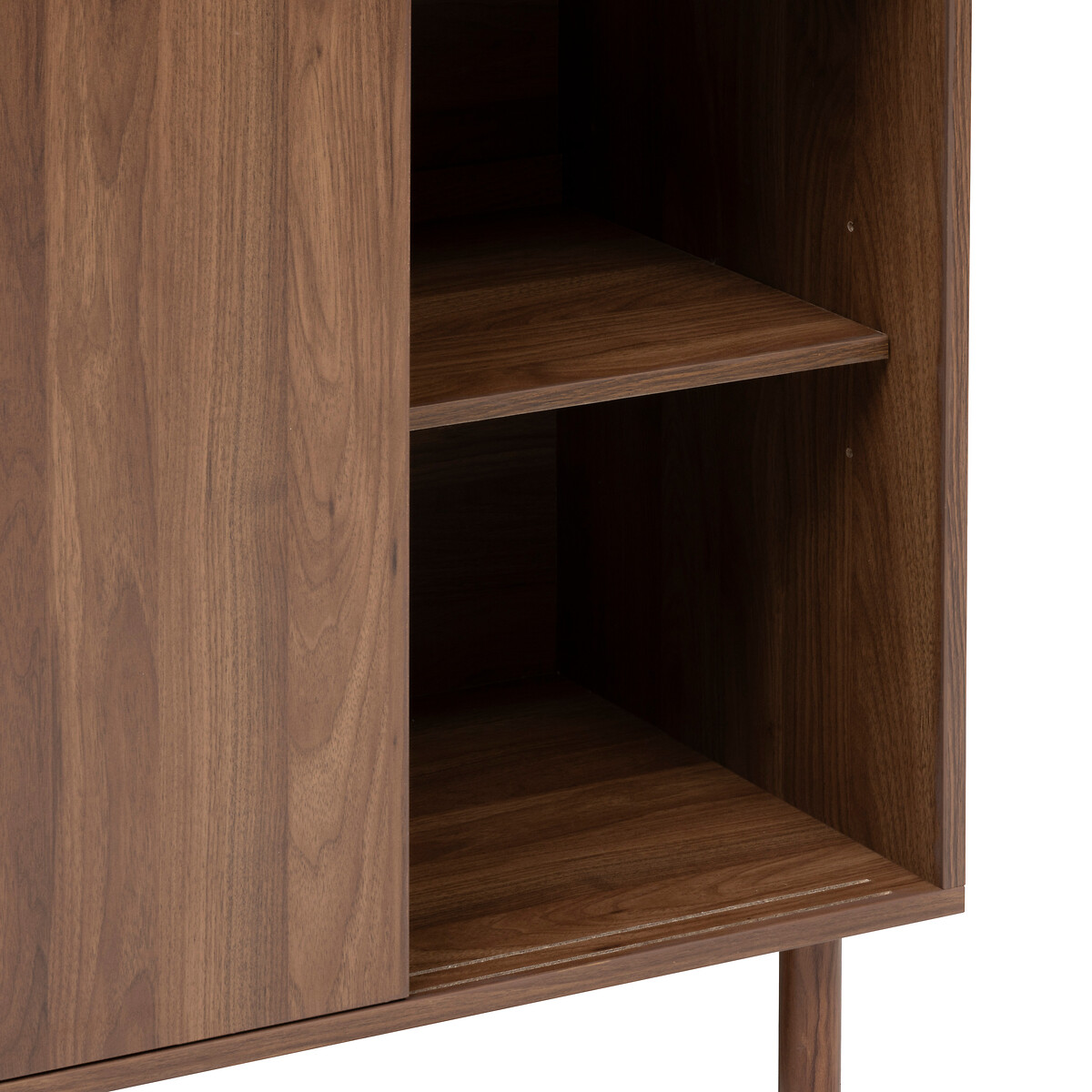 Aparador SLIDY castanho em mdf com 2 portas