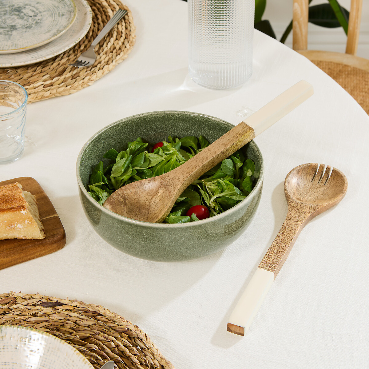 Conjunto de 2 talheres para salada INAYA branco