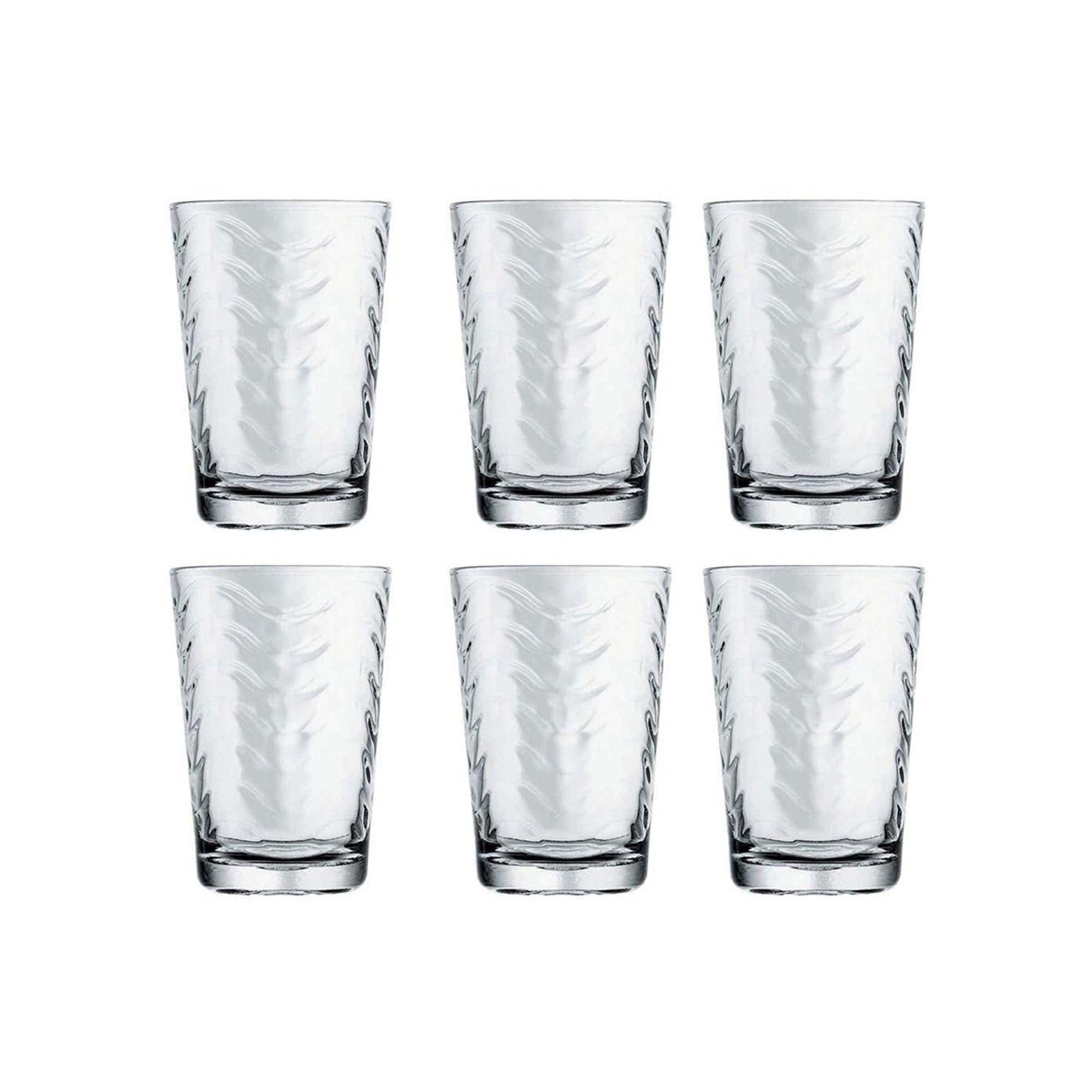 Conjunto de 6 copos de vidro TOROS 205ml