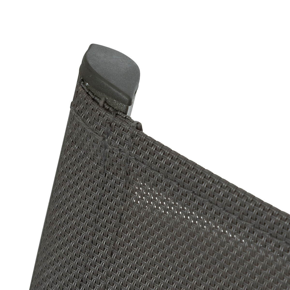 Cadeira empilh&aacute;vel AXANT castanho em alum&iacute;nio