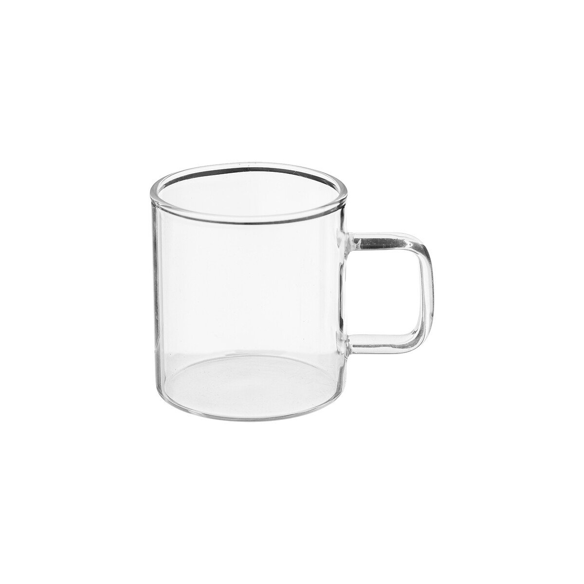 Conjunto de 6 ch&aacute;venas MIA em vidro com suporte de metal