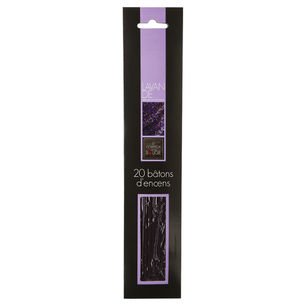 Conjunto de 20 paus de incenso lavanda GOURMET