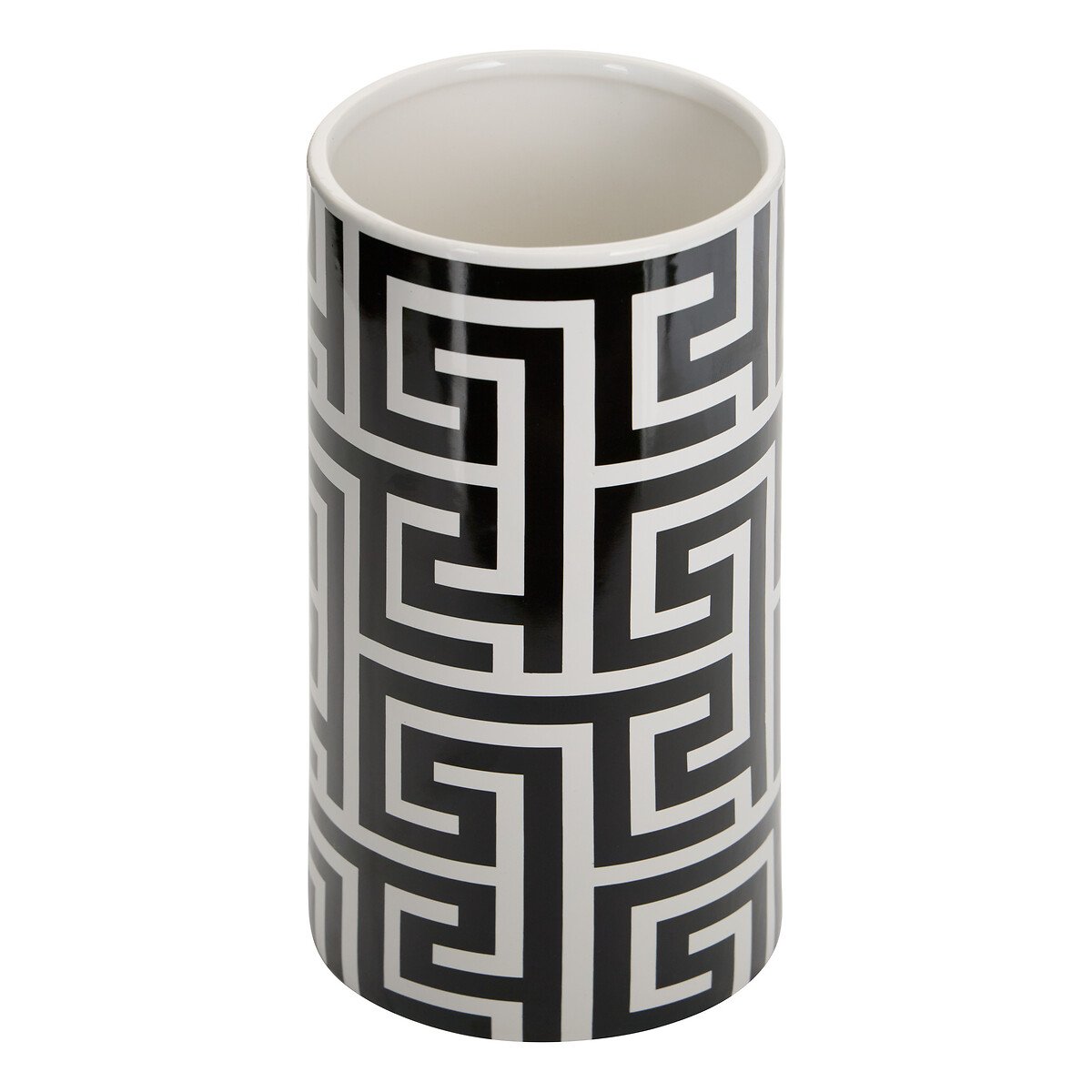 Jarra THE PALM RESORT branco e preto 26cm