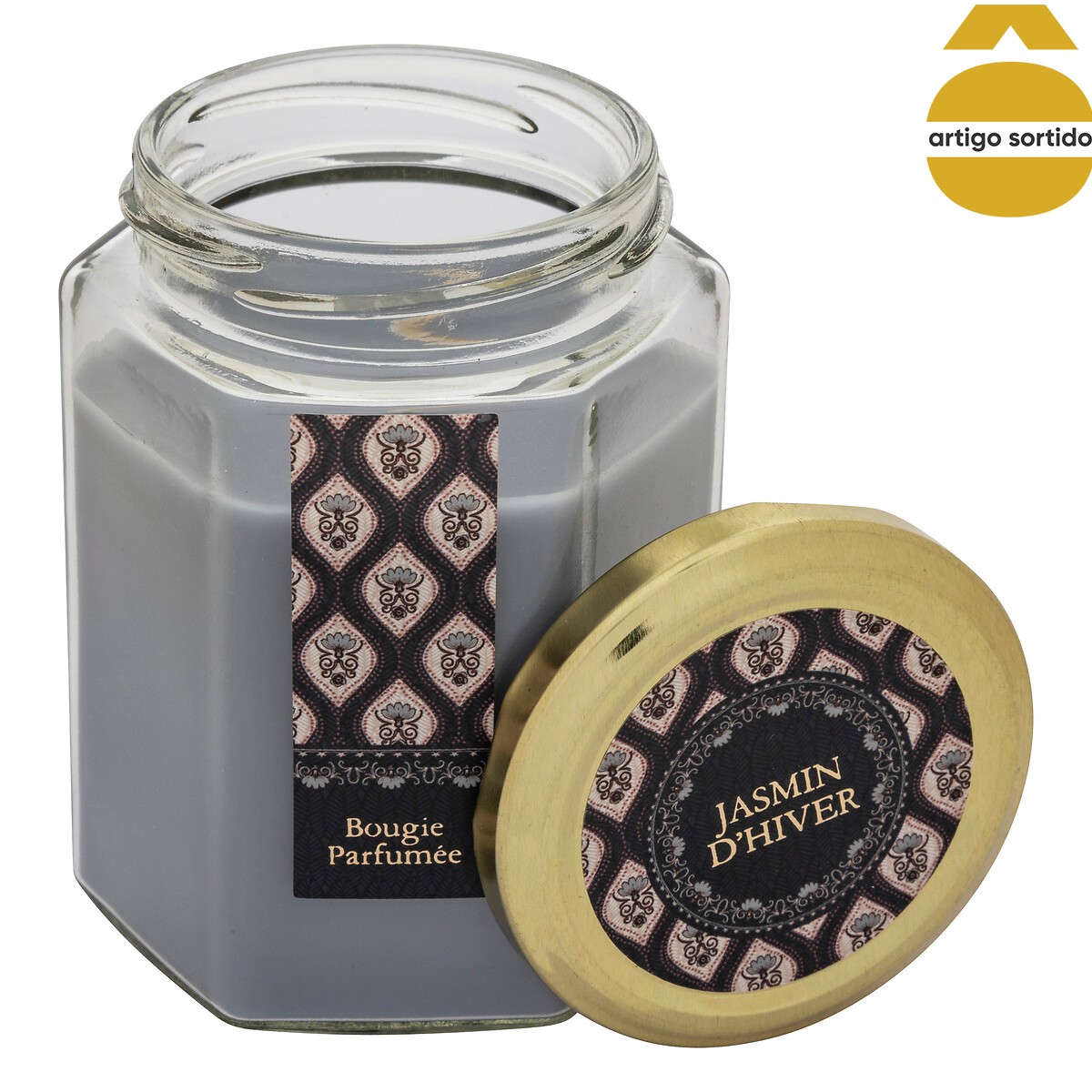 Vela perfumada em frasco vidro LIT