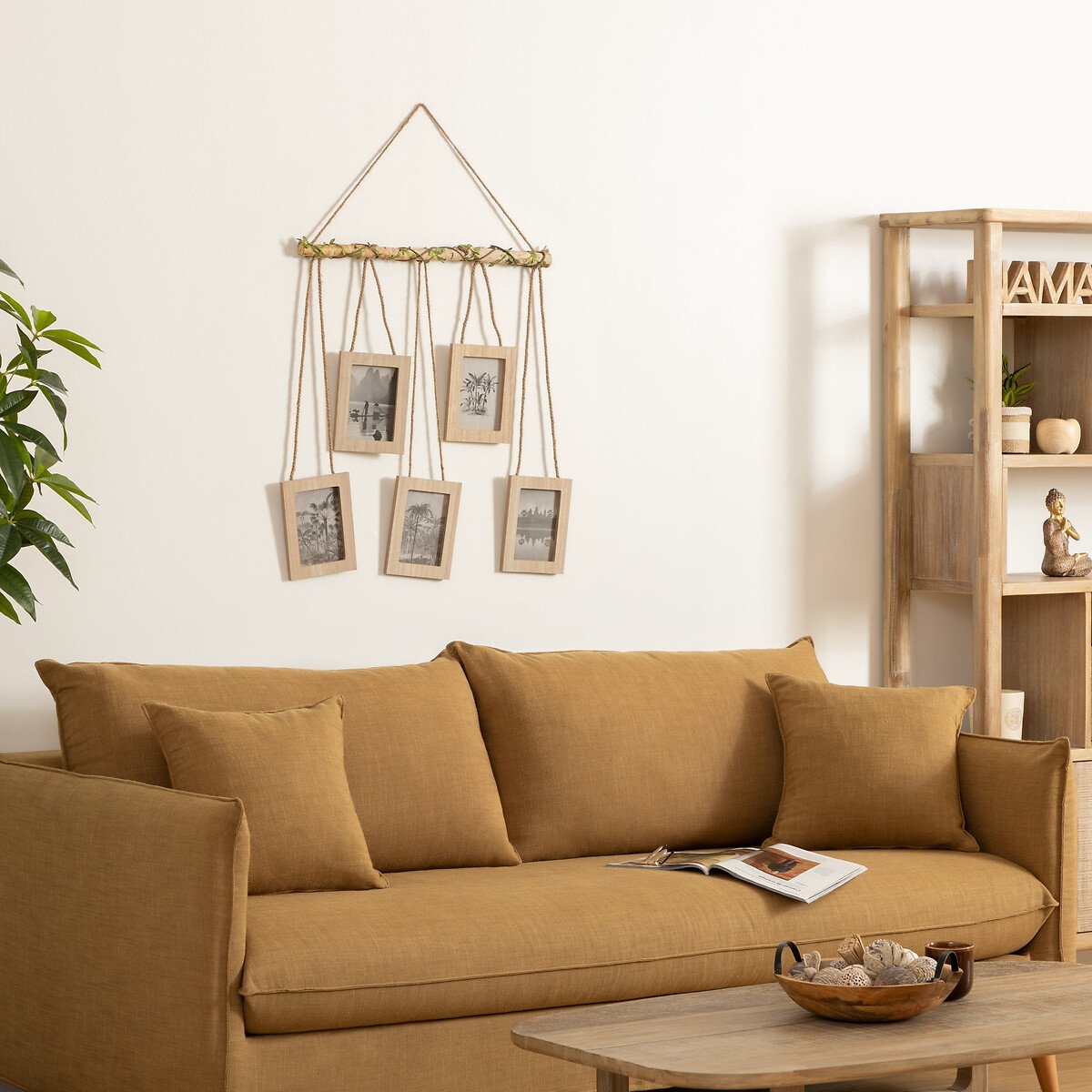 Multimoldura suspensa para 5 fotos