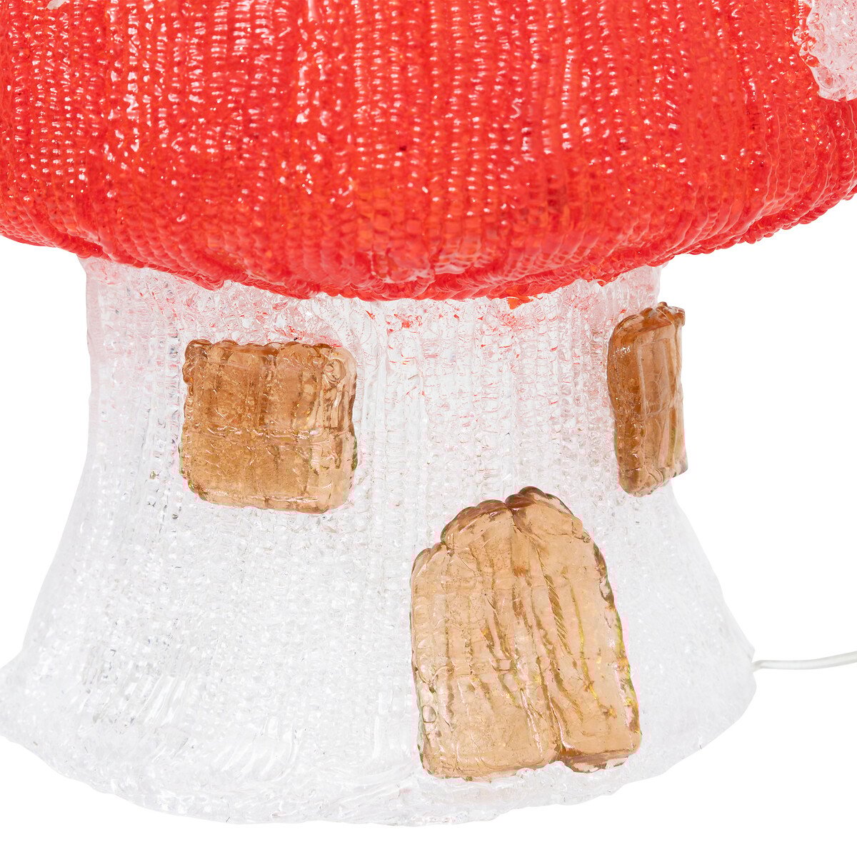 Casinha de cogumelo luminoso com LED solar 21cm