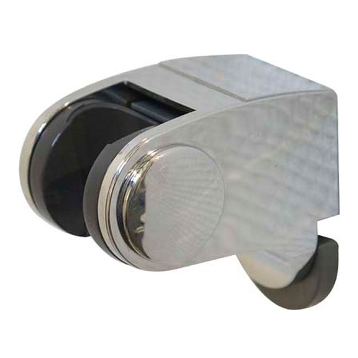 Suporte para chuveiro regul&aacute;vel cromado