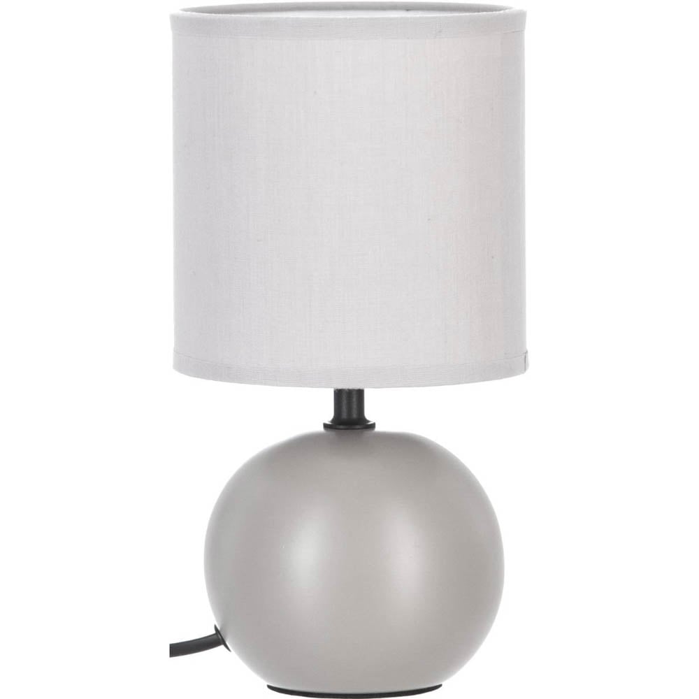 Candeeiro de mesa TIMEO bola em cer&acirc;mica cinza mate