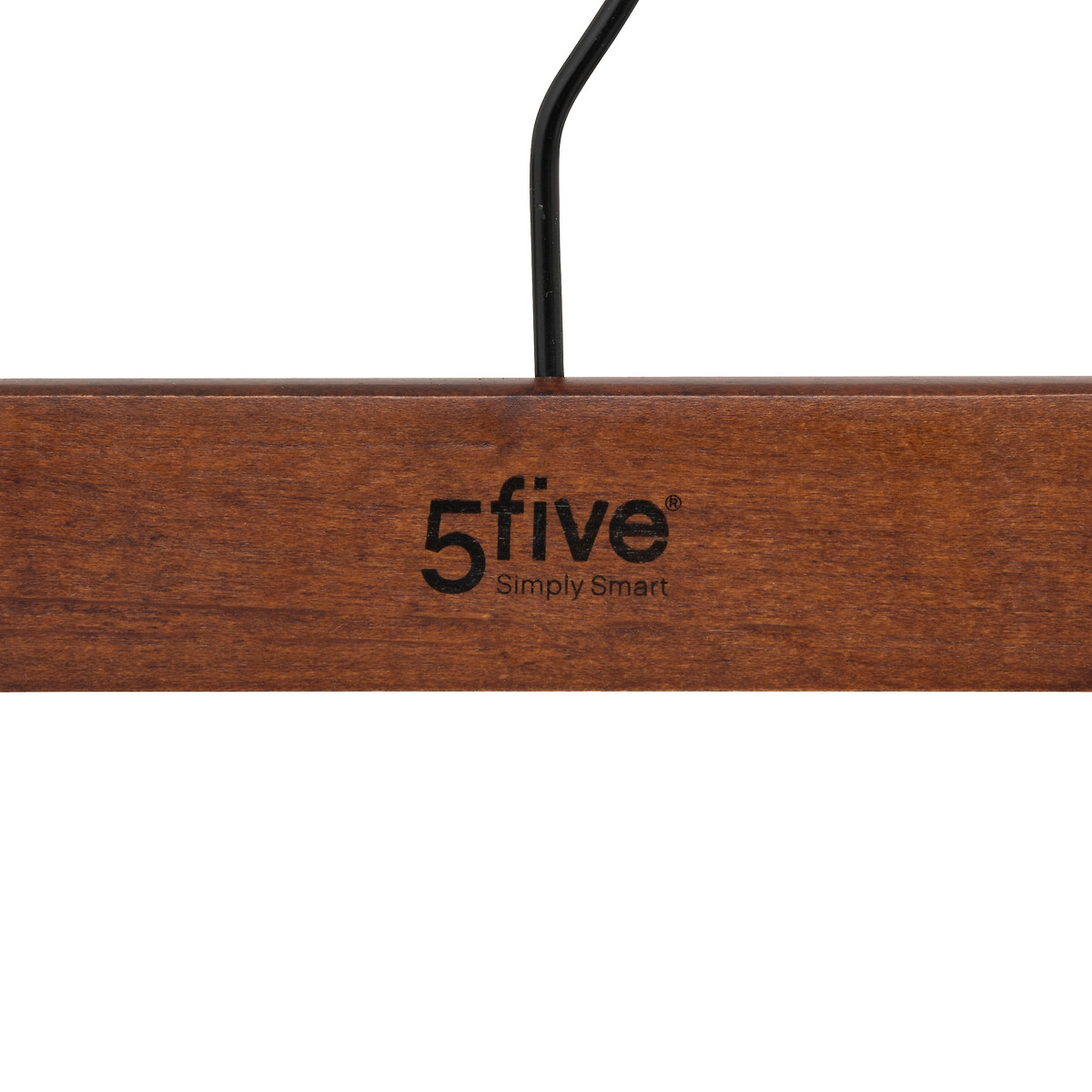 Conjunto de 2 cabides de madeira com pinças