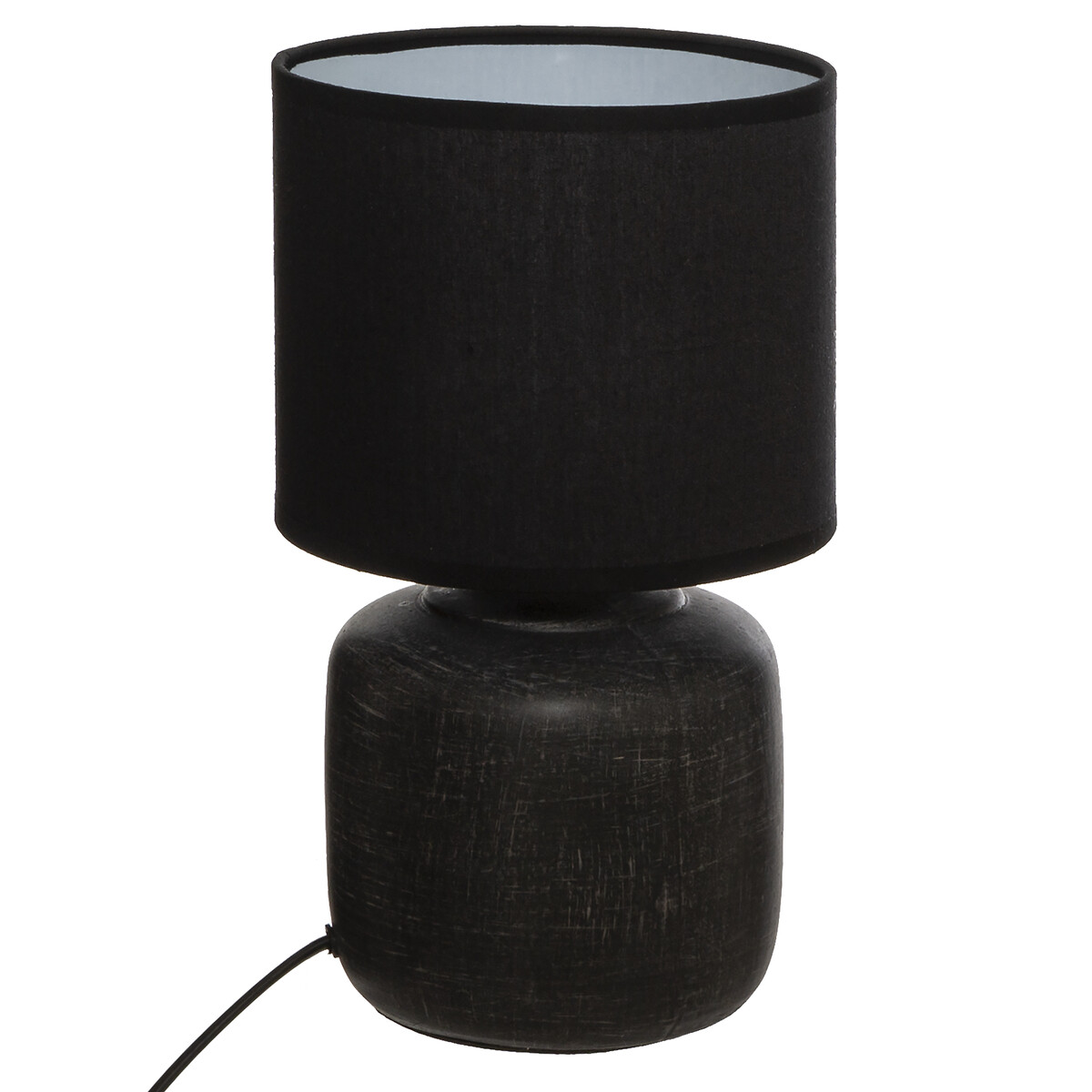 Candeeiro de mesa SALTA preto em cer&acirc;mica