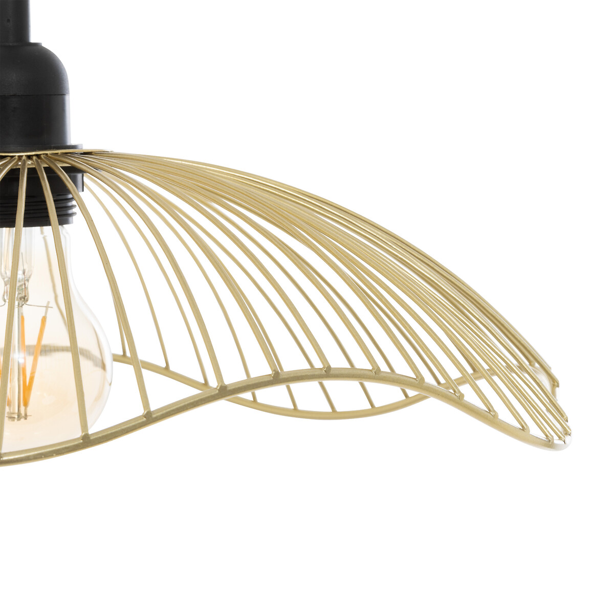 Candeeiro de teto GALT dourado em metal 34cm