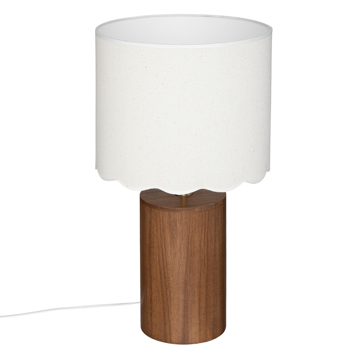 Candeeiro de mesa VANIA castanho em madeira 50cm