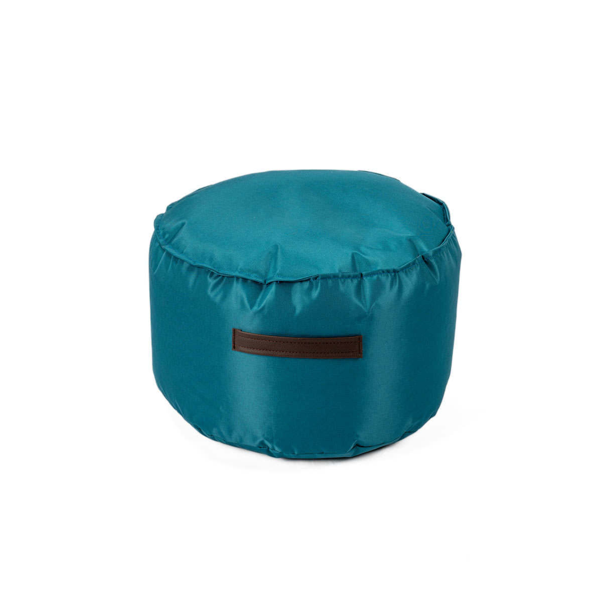 Pufe redondo impermeável azul 35x60cm