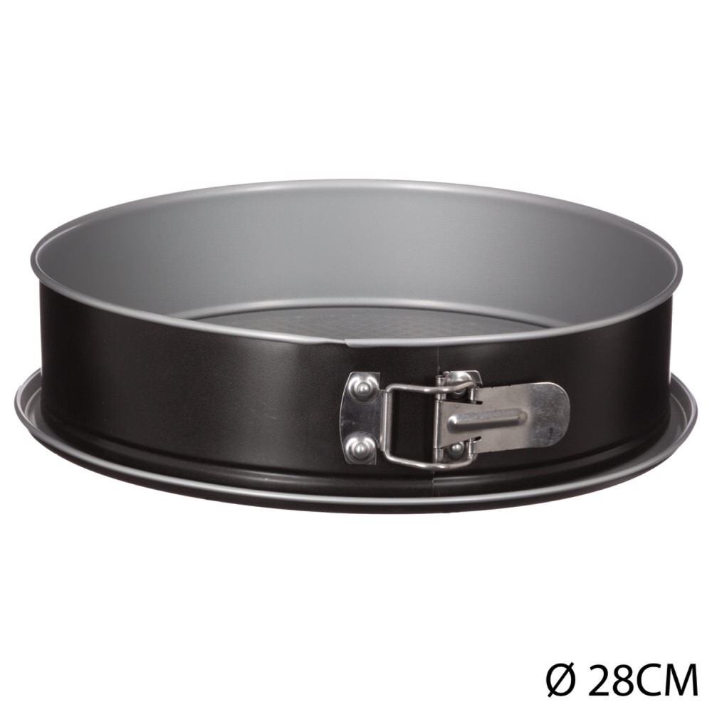 Forma redonda desmont&aacute;vel 28cm preta