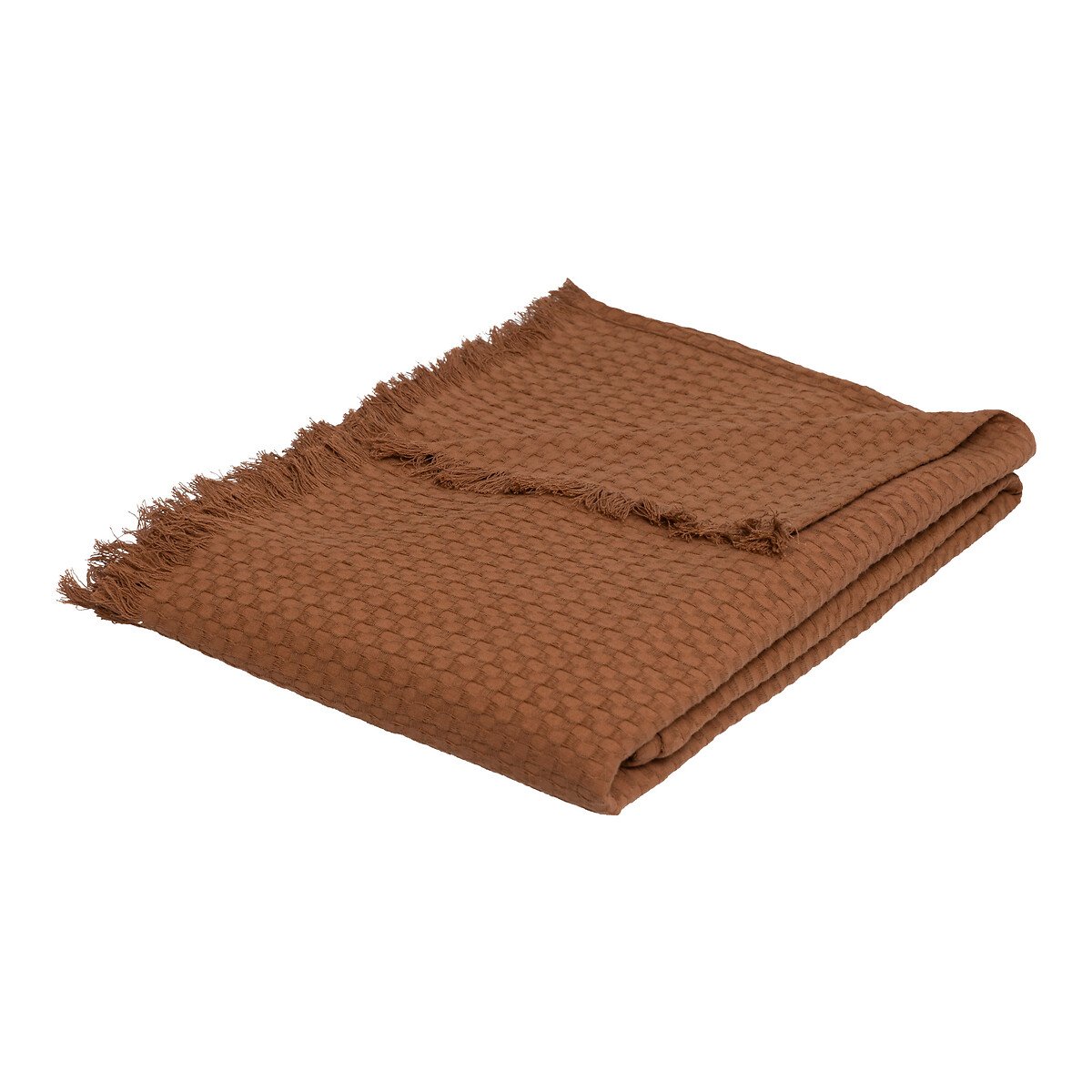 Manta THE FLORAL waffle terracota 130x180cm,  Manta THE FLORAL waffle terracota 130x180cm