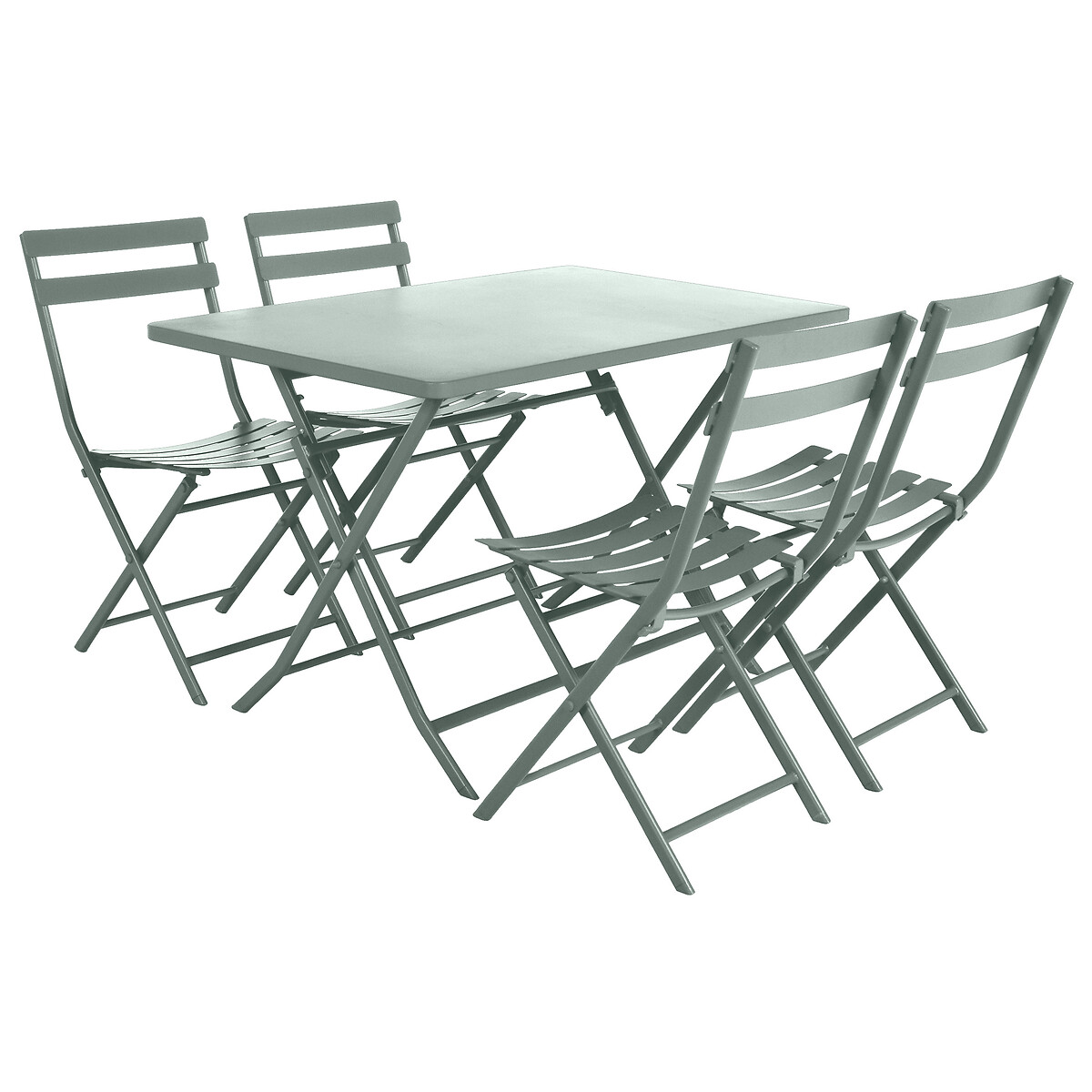 Mesa dobr&aacute;vel GREENSBORO retangular verde olive
