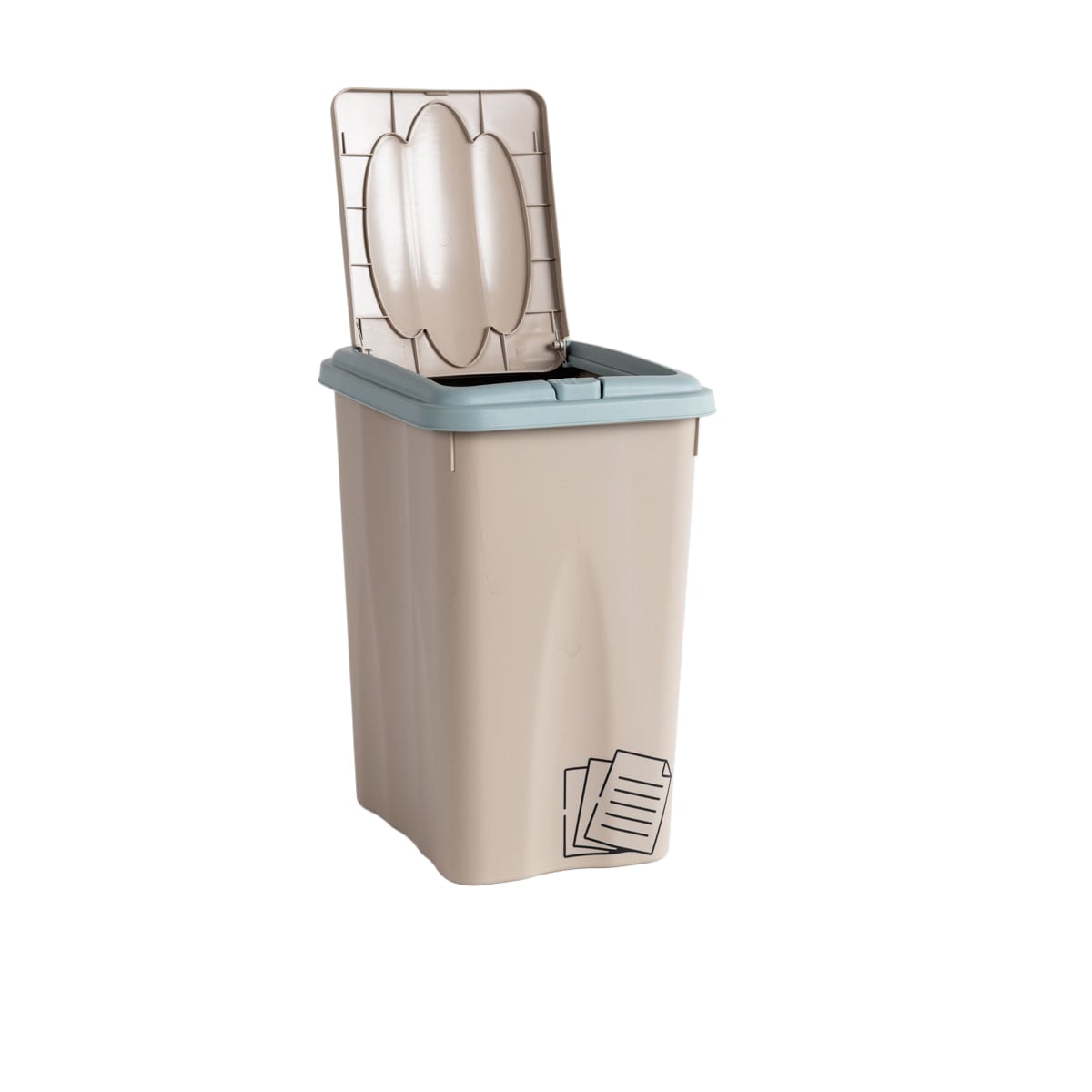 Ecoponto 21L pl&aacute;stico com tampa azul