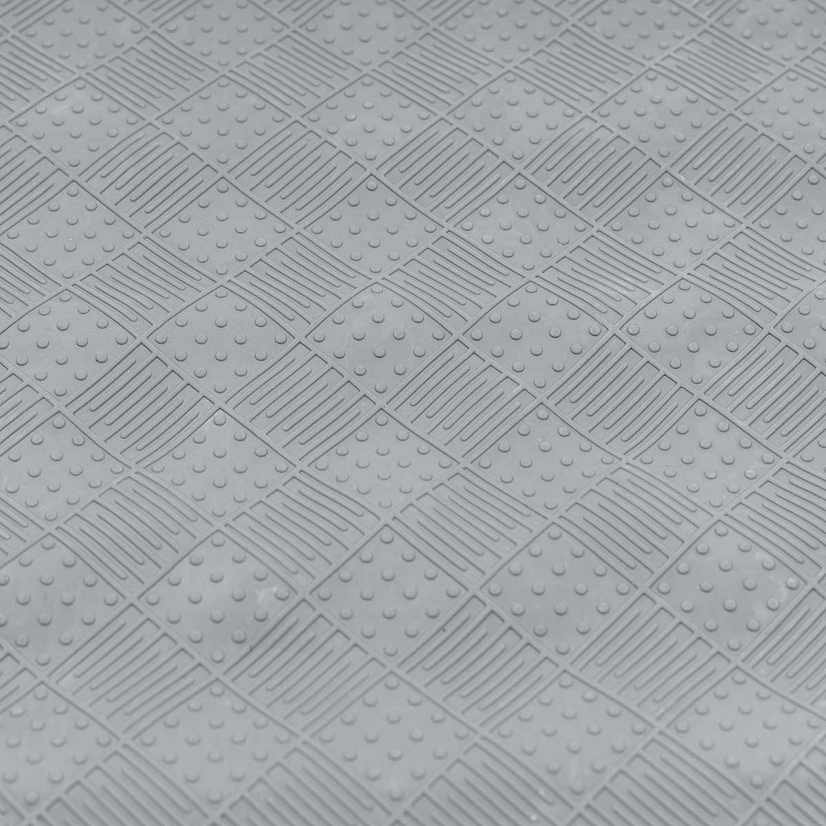 Tapete WC Antiderrapante Cinza Escuro 53x53cm