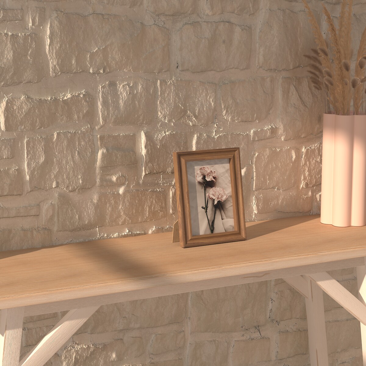 Moldura Mae Castanha Em MDF 13x18cm