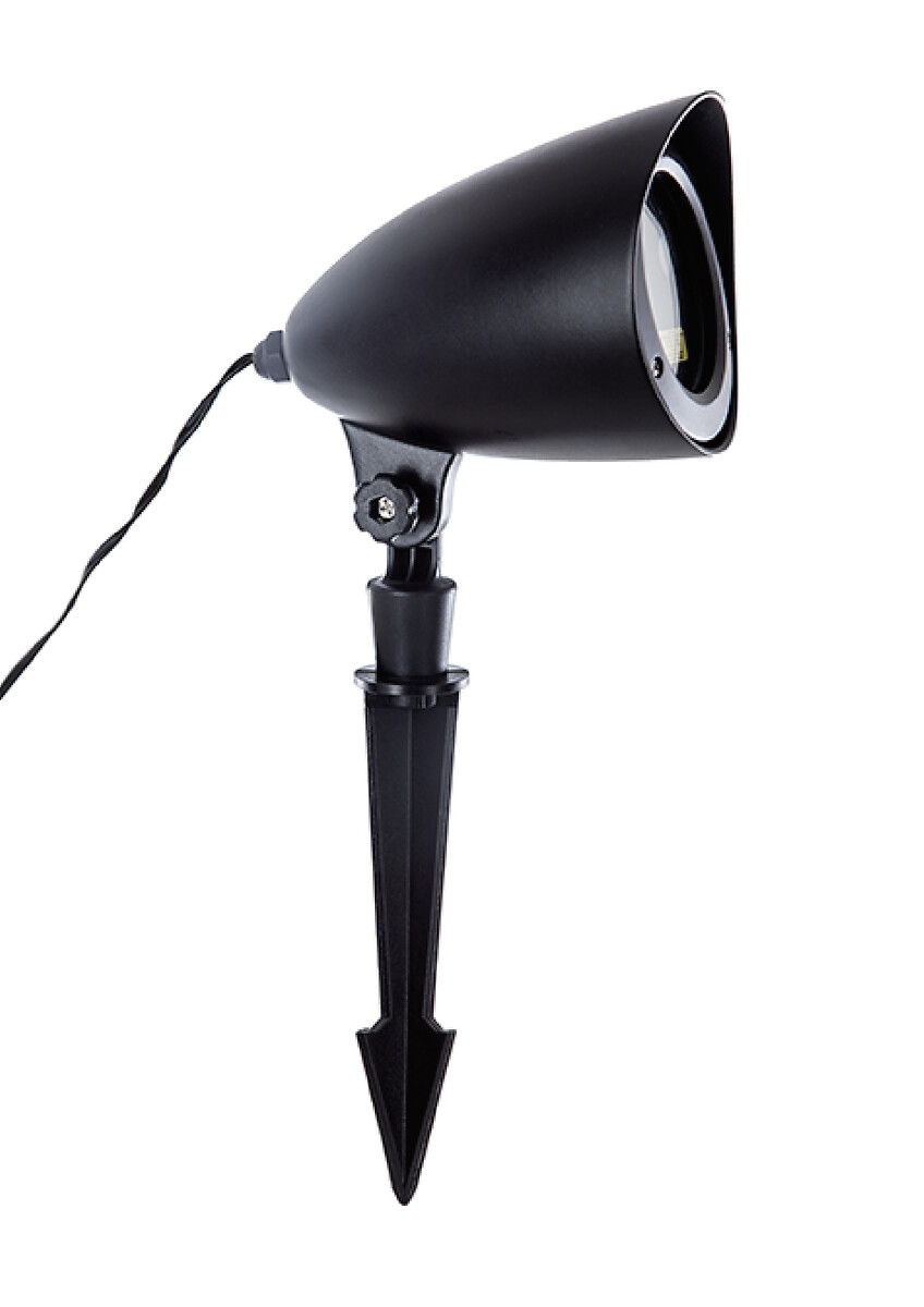 Projetor luminoso com feixes de luz verdes e vermelhos