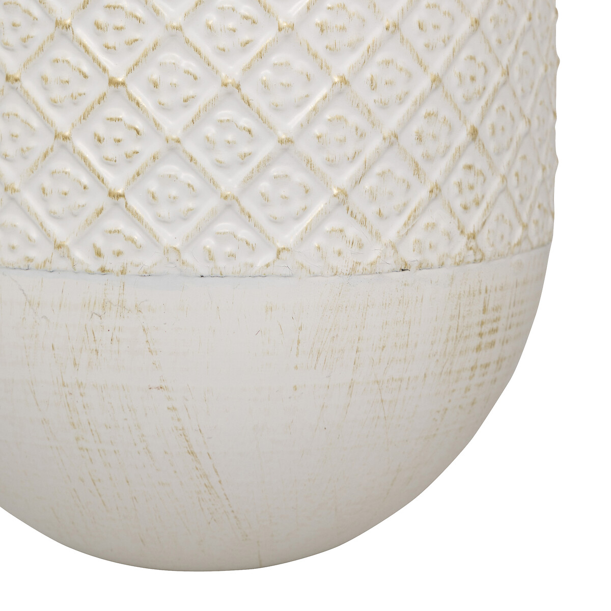 Vaso suspenso TINO em metal branco 36cm