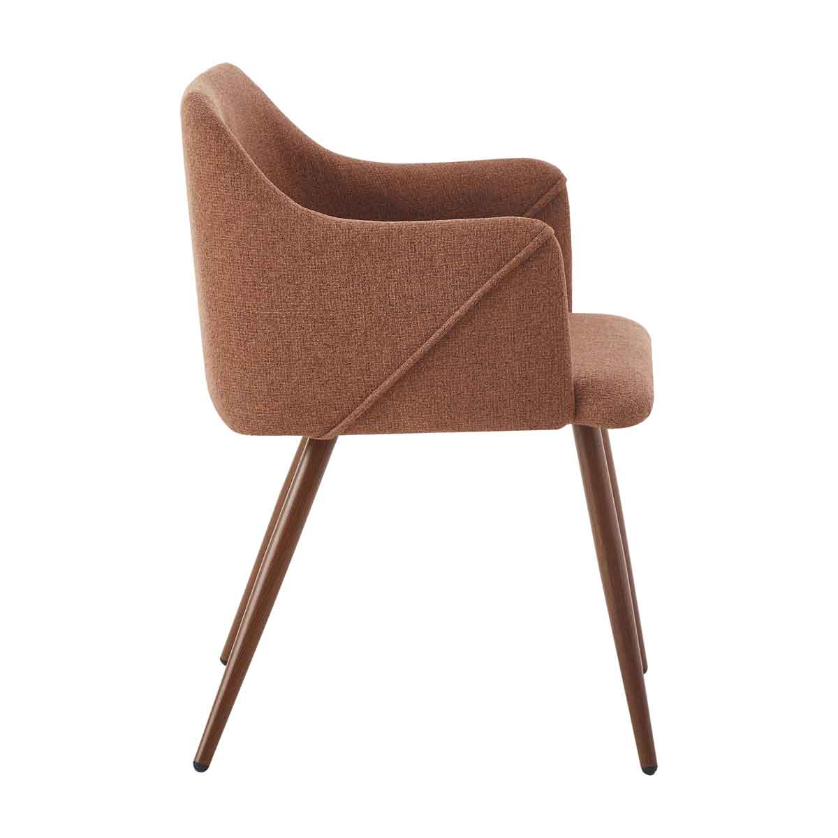 Cadeir&atilde;o ALDRIDGE em tecido terracota