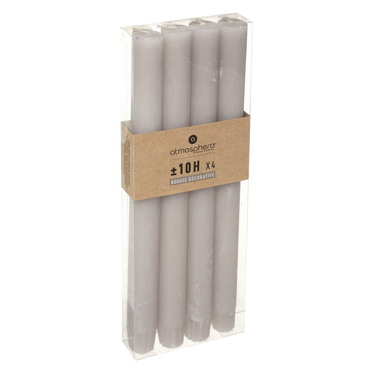 Conjunto 4 velas candelabro r&uacute;sticas