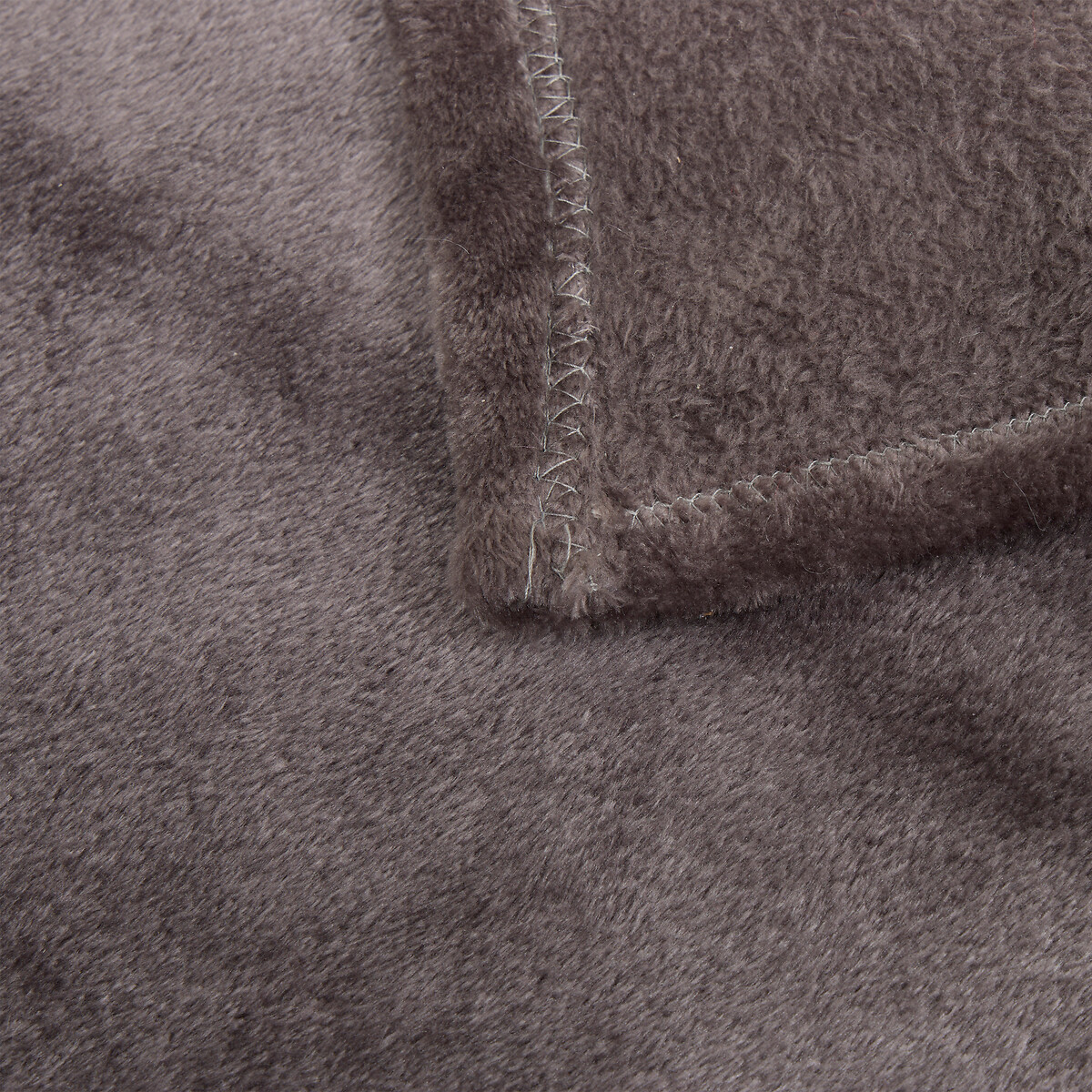 Manta OLLIS cinza escuro em veludo