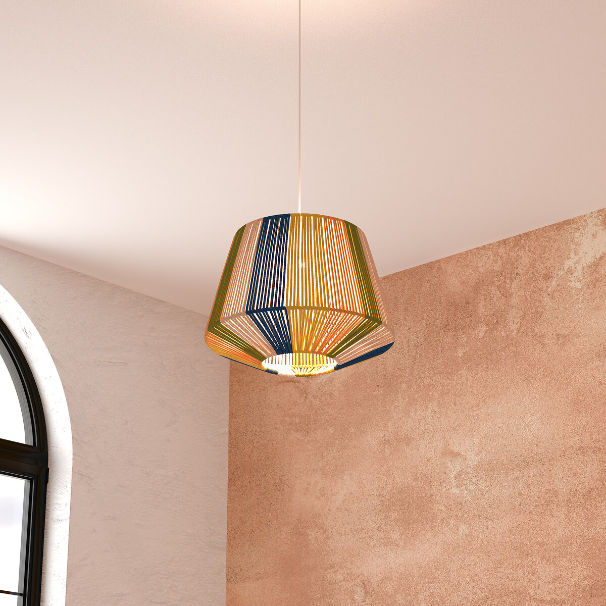 Candeeiro de teto JILY MARRAKECH em corda 29cm,  Candeeiro de teto JILY MARRAKECH em corda 29cm